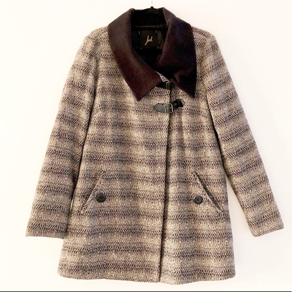Jack 3/4 length Black & Tan Coat